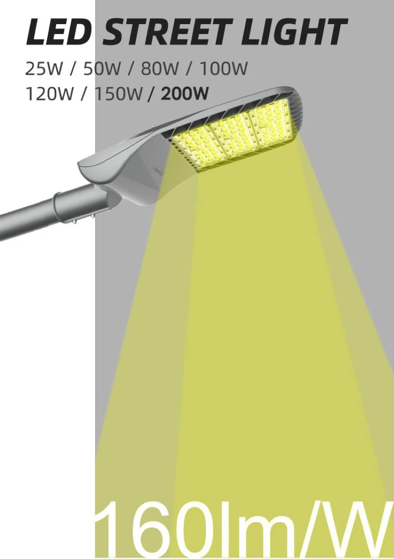 Photocell OEM Factory IP66 High Lumen 5 Years/7 Years/10 Years Warranty LED Street Light