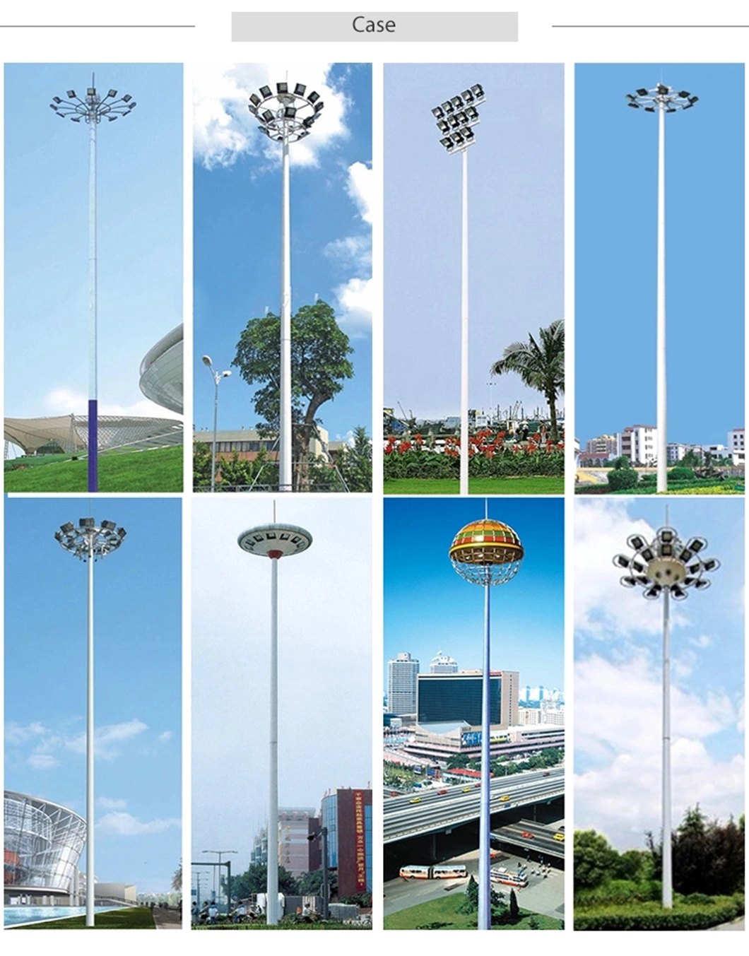 Aluminum Alloy Lamp Body Material 200W LED High Mast Light